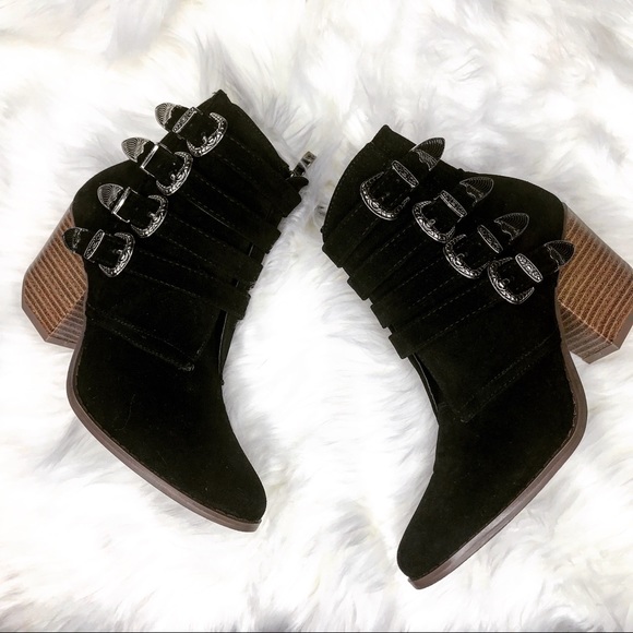 💥LAST PAIR SIZE 8💥 VEGAN Western Ankle Boot - Picture 2 of 8